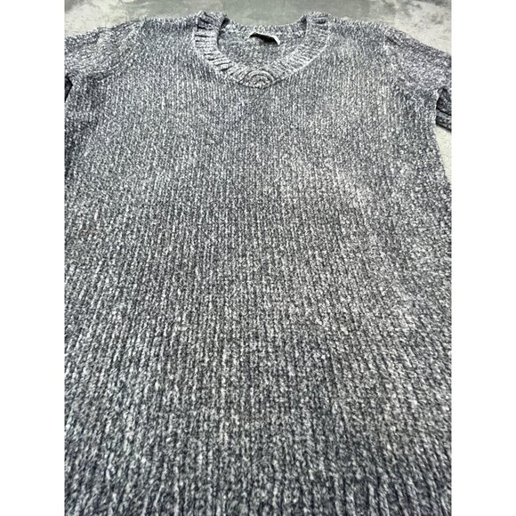 Orvis Womens Medium Gray Knit Classic Collection Sweater V-Neck Long Sleeve - Picture 7 of 11